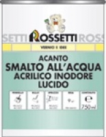 Акриловая эмаль без запаха, готовая к применению, не желтеющая (Acanto smalto all'acqua)